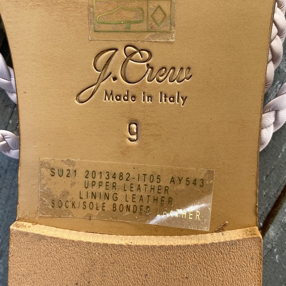 NWT J. CREW Capri Braided strap flip flops - Picture 3 of 3